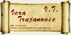 Vera Trujanović vizit kartica